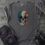 Psychedelic Striped Skull T-Shirt