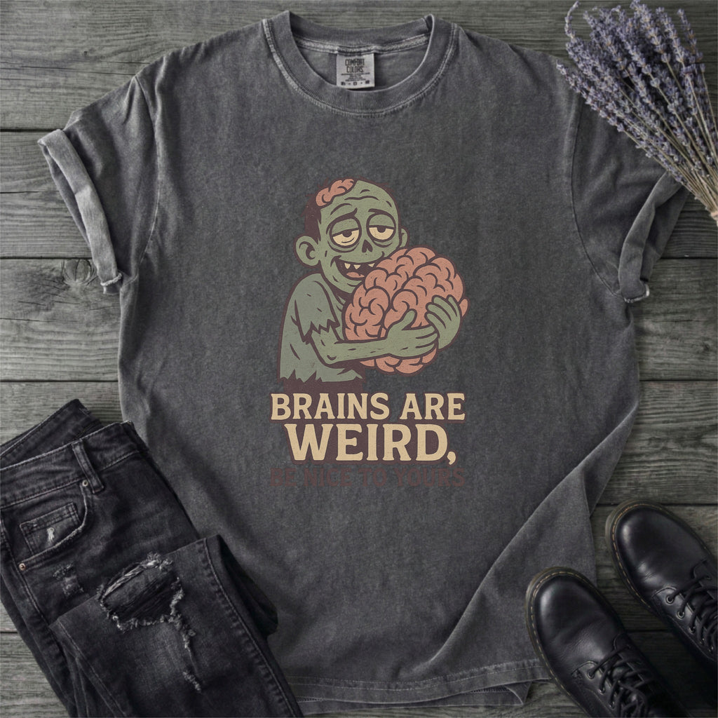 Brains Are Weird Zombie T-Shirt