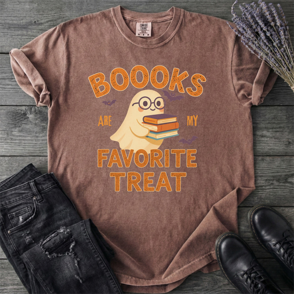 Books Are My Favorite Treat Ghost T-Shirt