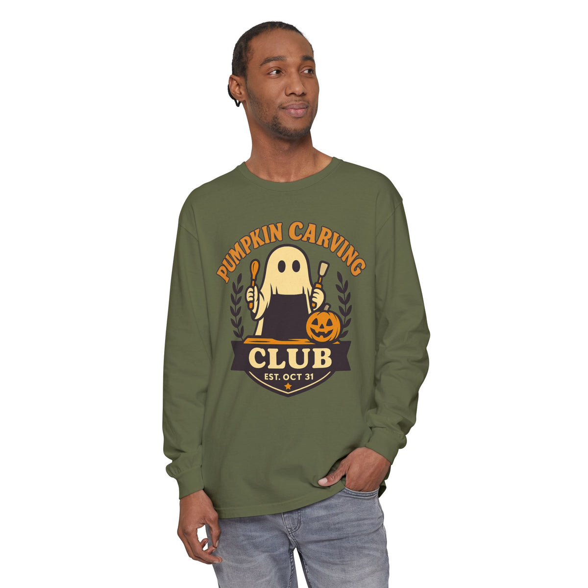 Pumpkin Carving Club Long Sleeve T-Shirt