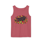 Black Cat Rolling Leaves Tank Top