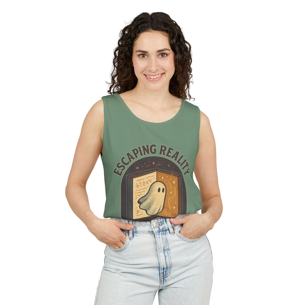 Escaping Reality One Page At A Time Tank Top