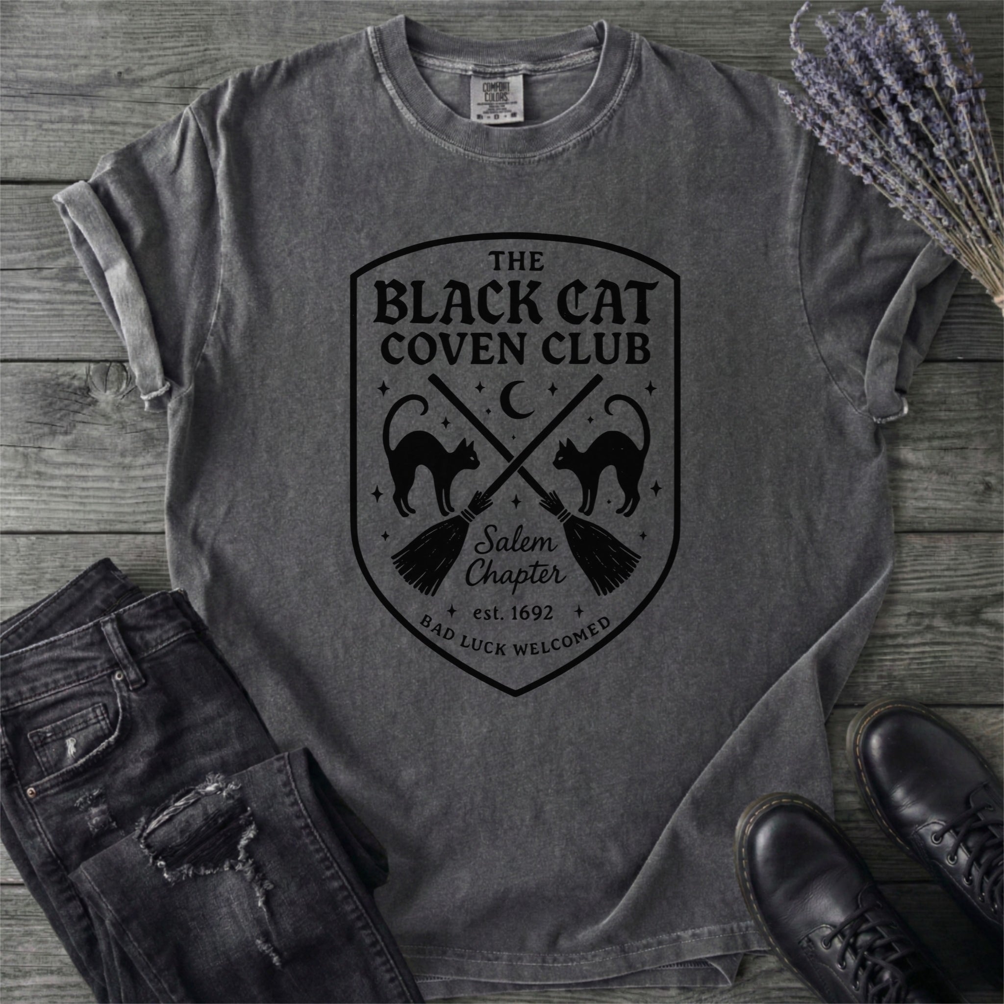Black Cat Coven Club T-Shirt