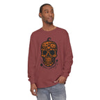 Pumpkin Skull Long Sleeve T-Shirt