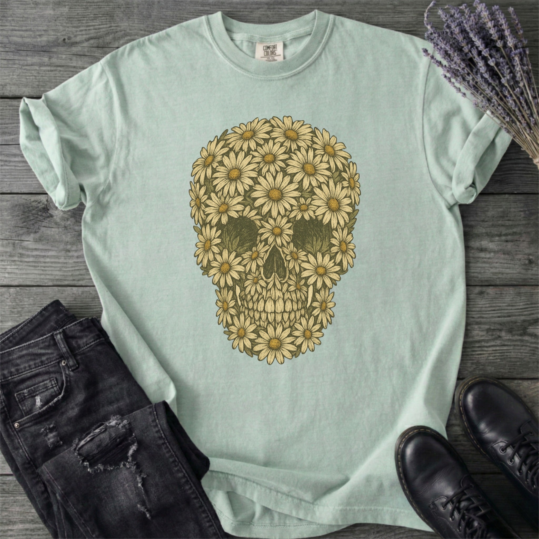 Daisy Skull T-Shirt
