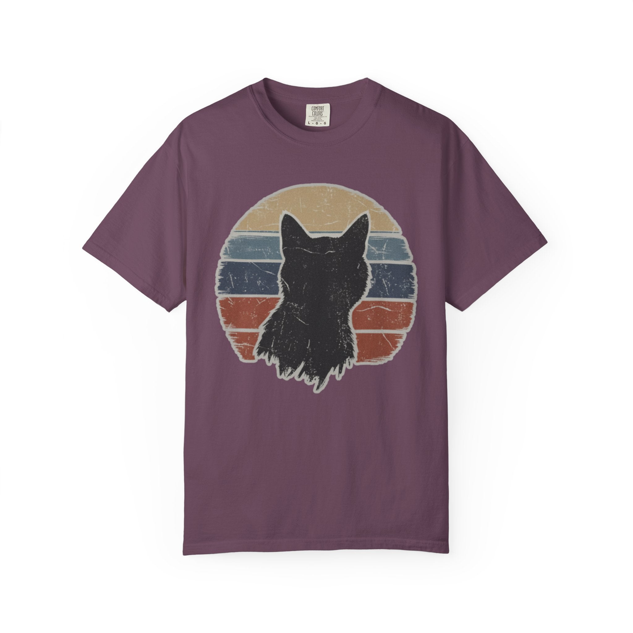 Black Cat Sunset T-Shirt
