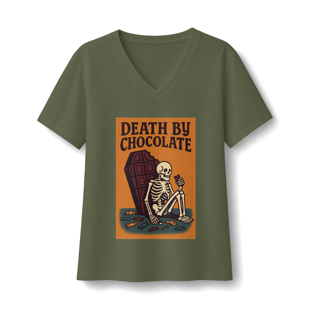 Death By Chocolate V-Neck T-Shirt