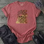 Skull Checker Grunge T-Shirt