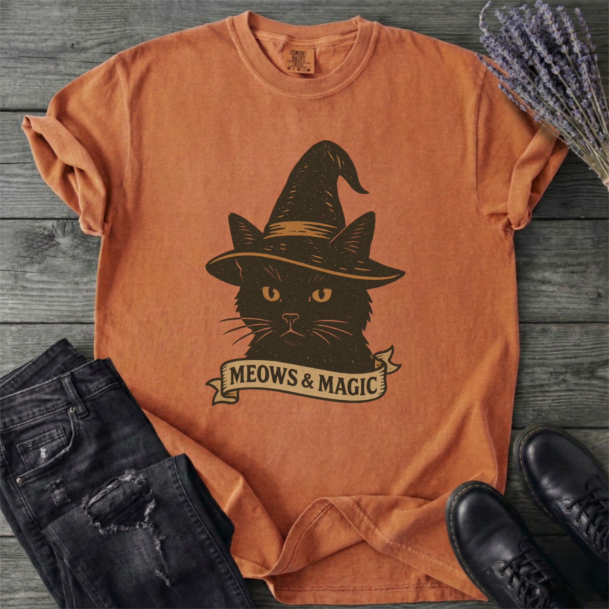Witchy Cat Magic T-Shirt