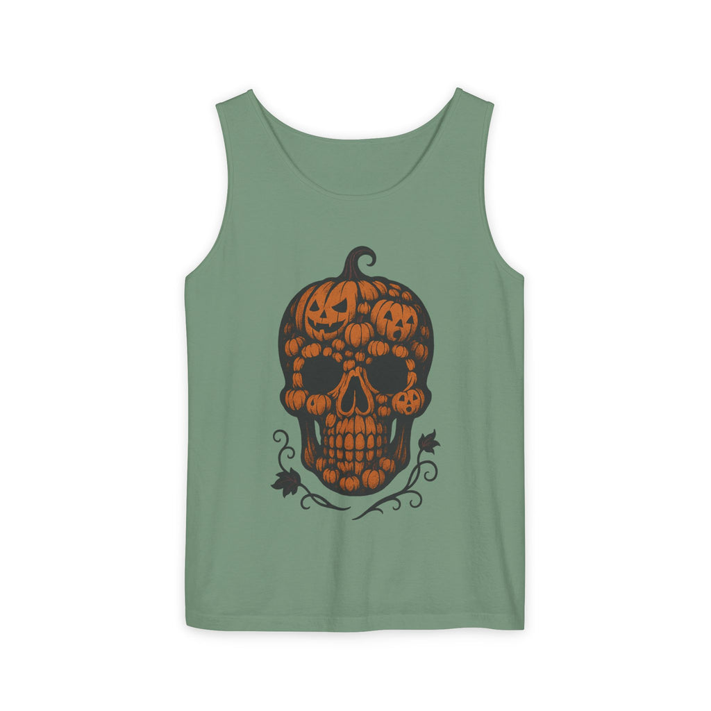 Pumpkin Skull Tank Top