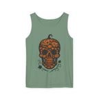Pumpkin Skull Tank Top