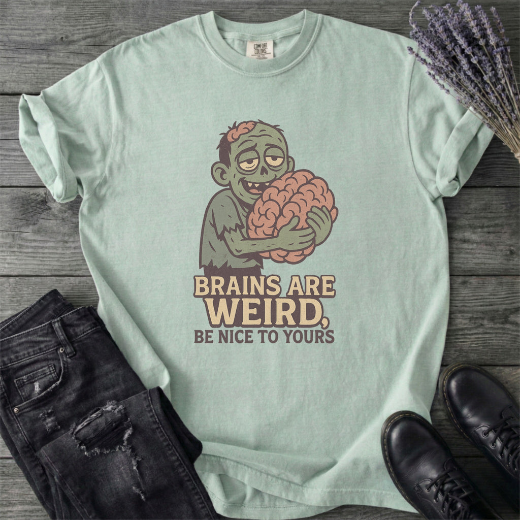 Brains Are Weird Zombie T-Shirt