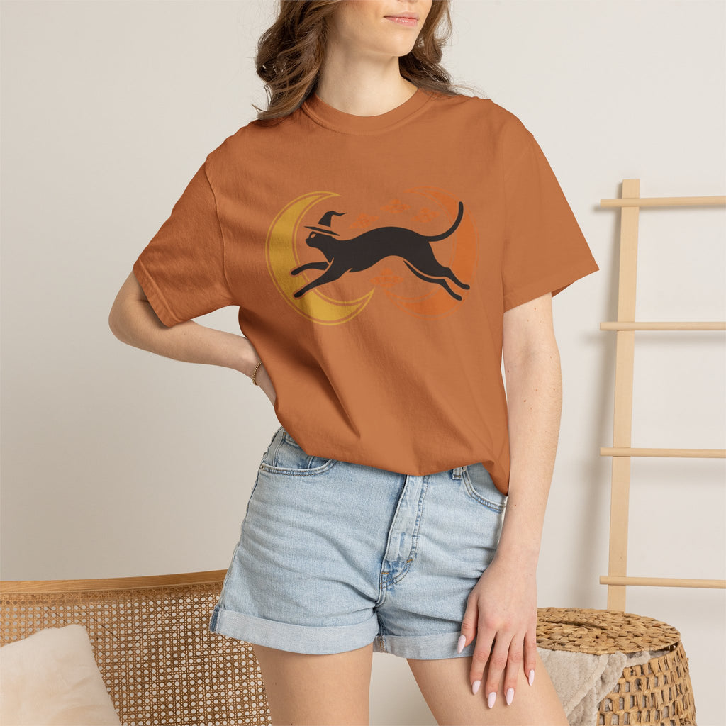 Witch Cat Celestial Ufo T-Shirt
