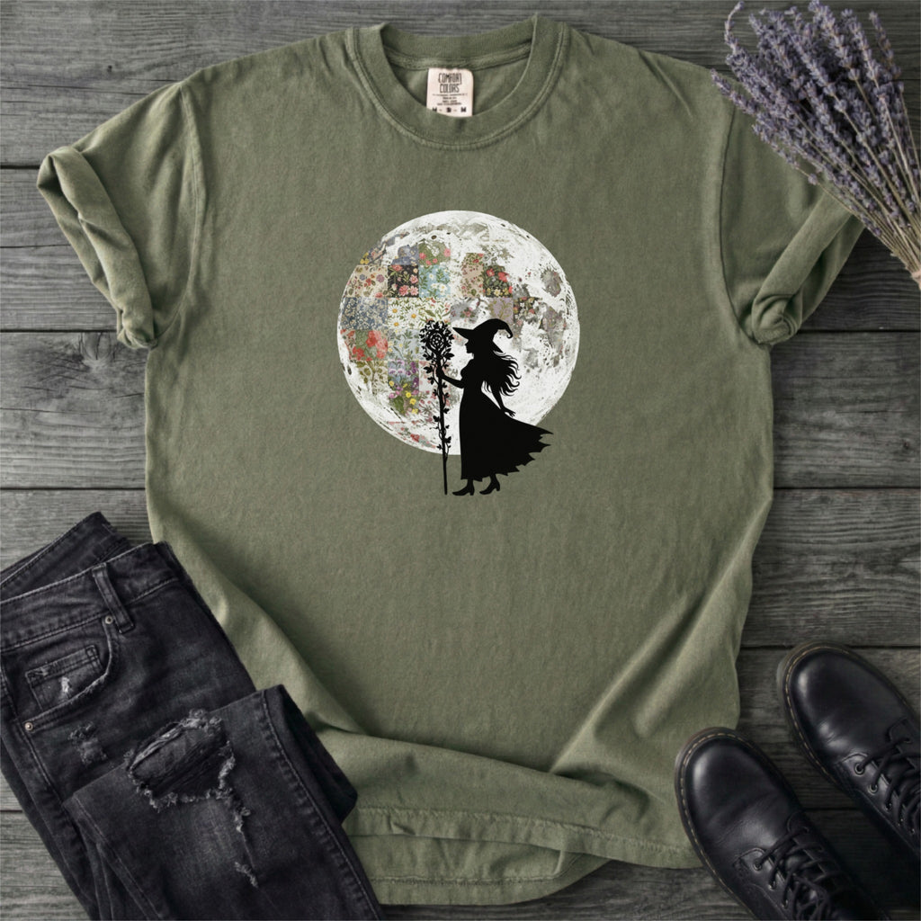 Floral Moon Witch T-Shirt
