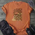 Skull Checker Grunge T-Shirt