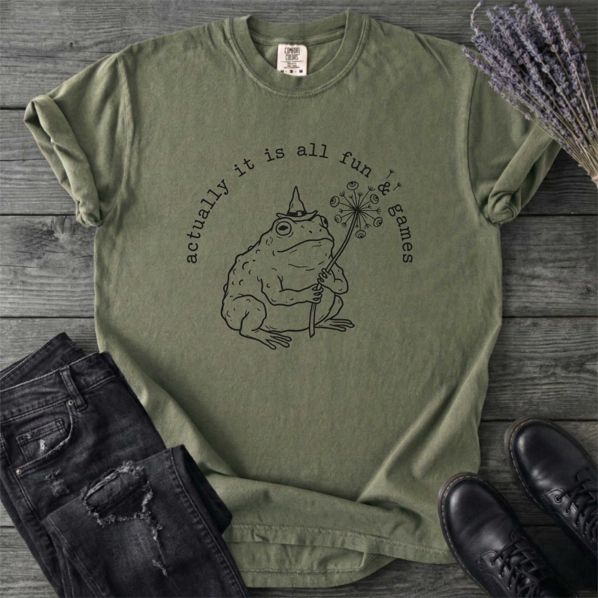 Actually It Is All Fun & Games Frog T-Shirt