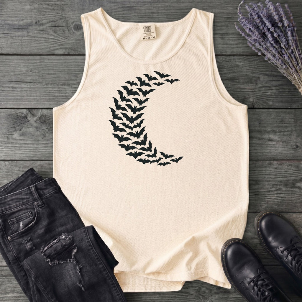 Bat Crescent Moon Tank Top