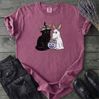 Easter Bunny And Black Cat T-Shirt