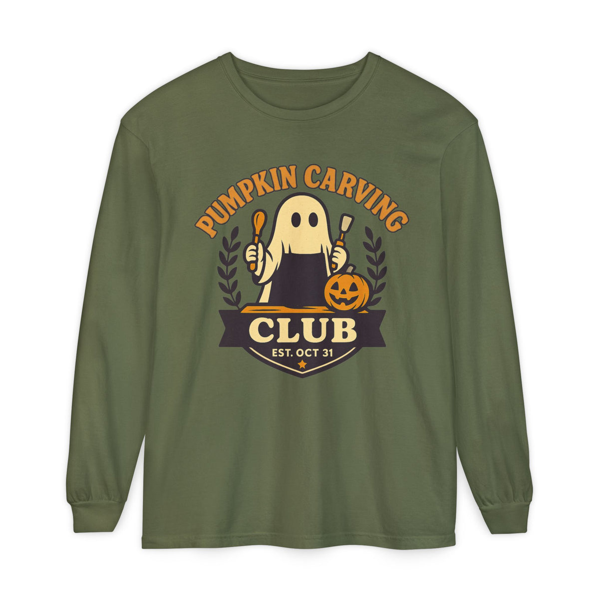 Pumpkin Carving Club Long Sleeve T-Shirt