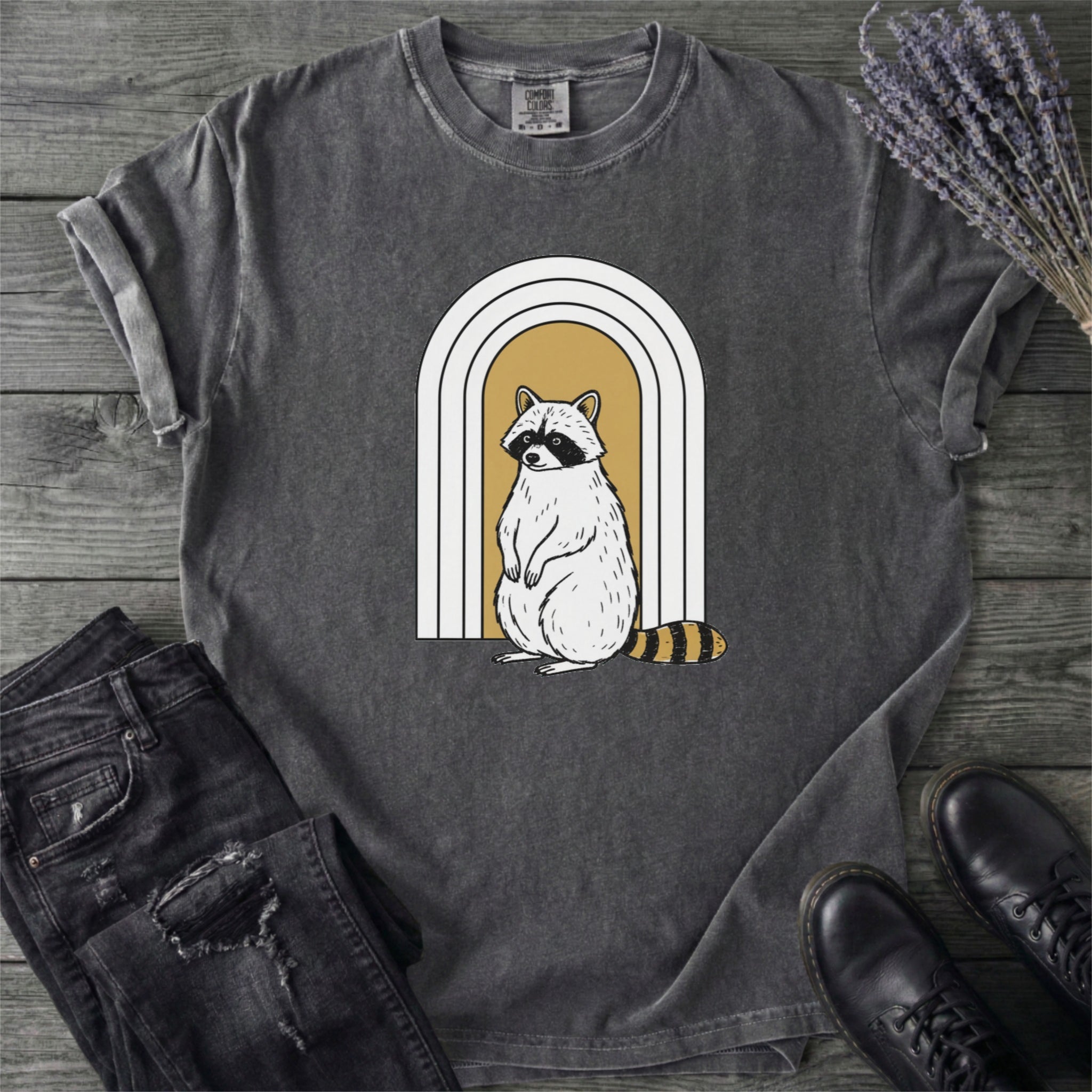 Raccoon Rainbow T-Shirt