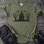 Haunted House Silhouette T-Shirt