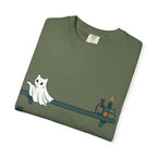 Ghost Cat Knocking Off T-Shirt