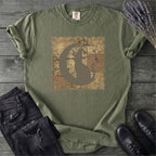 Tattered Patchwork Cat Silhouette T-Shirt