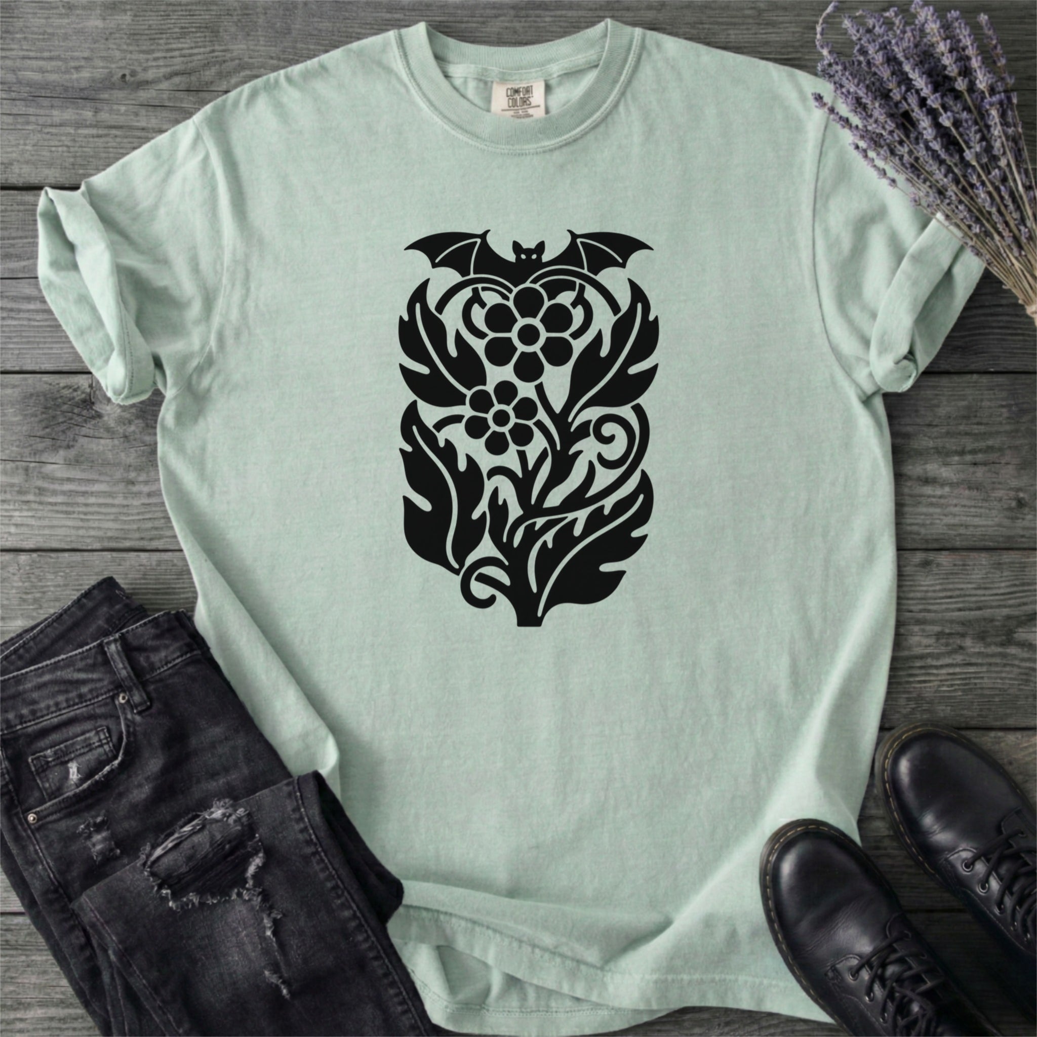 Bat Night Garden T-Shirt