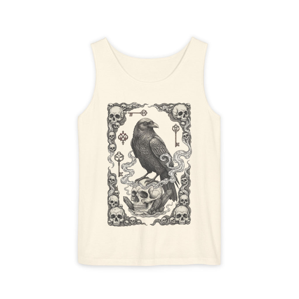 Raven Skull Card Tank Top