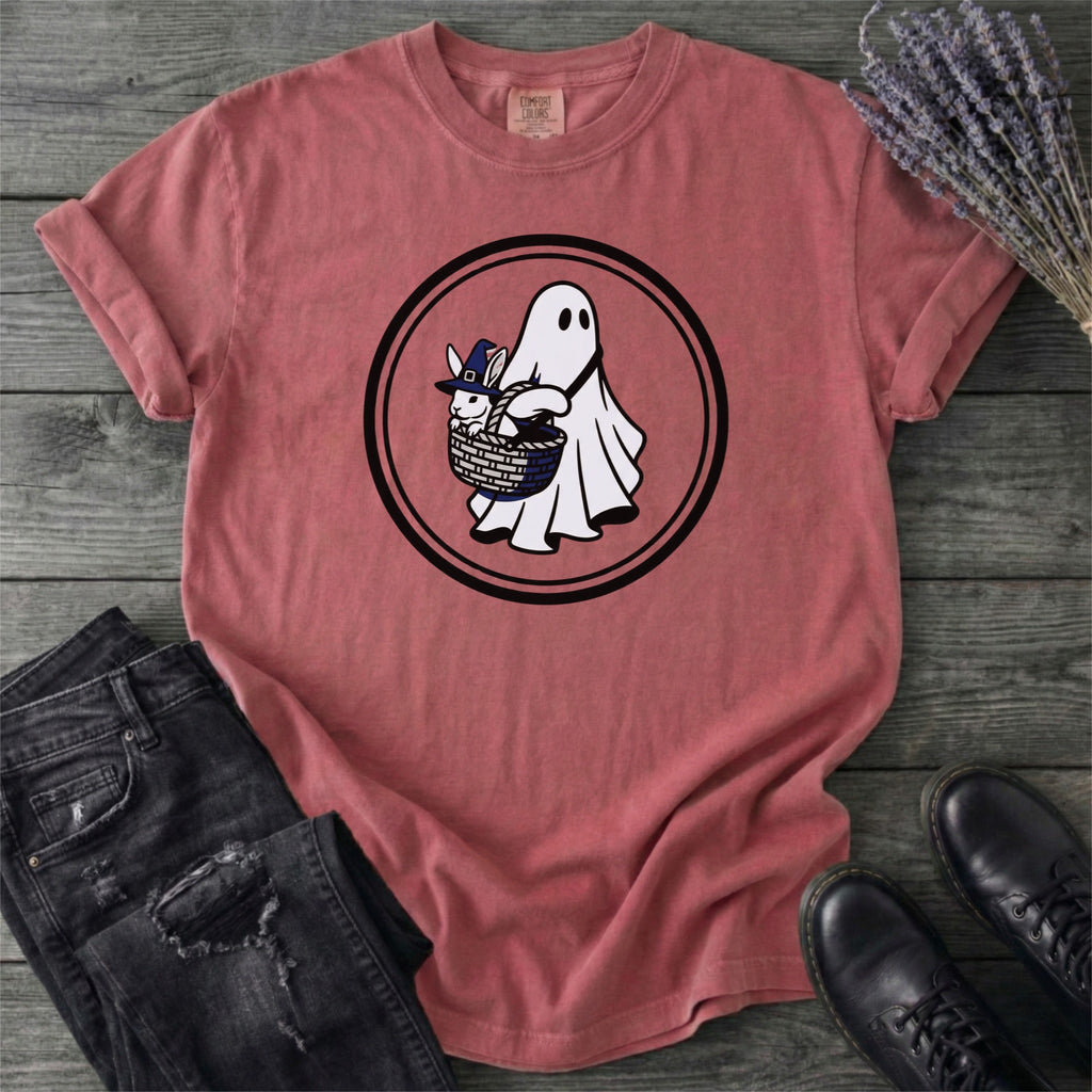 Ghost Bunny Basket T-Shirt