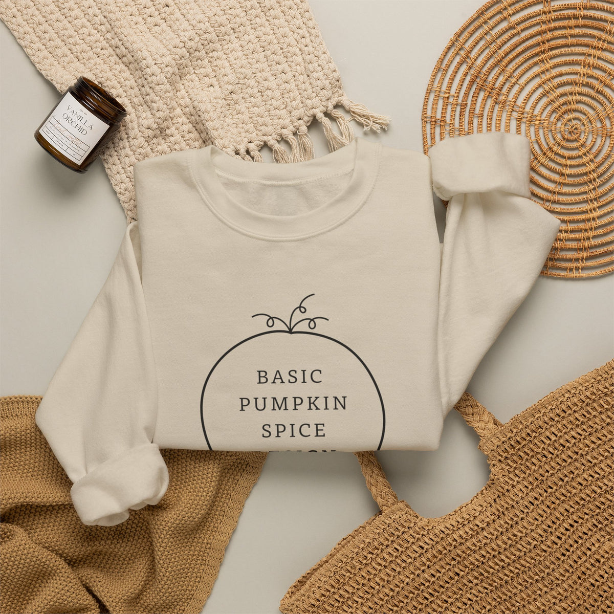 Basic Pumpkin Spice Design Sweatshirt