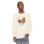 Fall Leaf Skull Long Sleeve T-Shirt