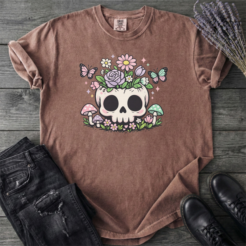 Spring Floral Skull T-Shirt