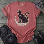 Celestial Cat Silhouette T-Shirt