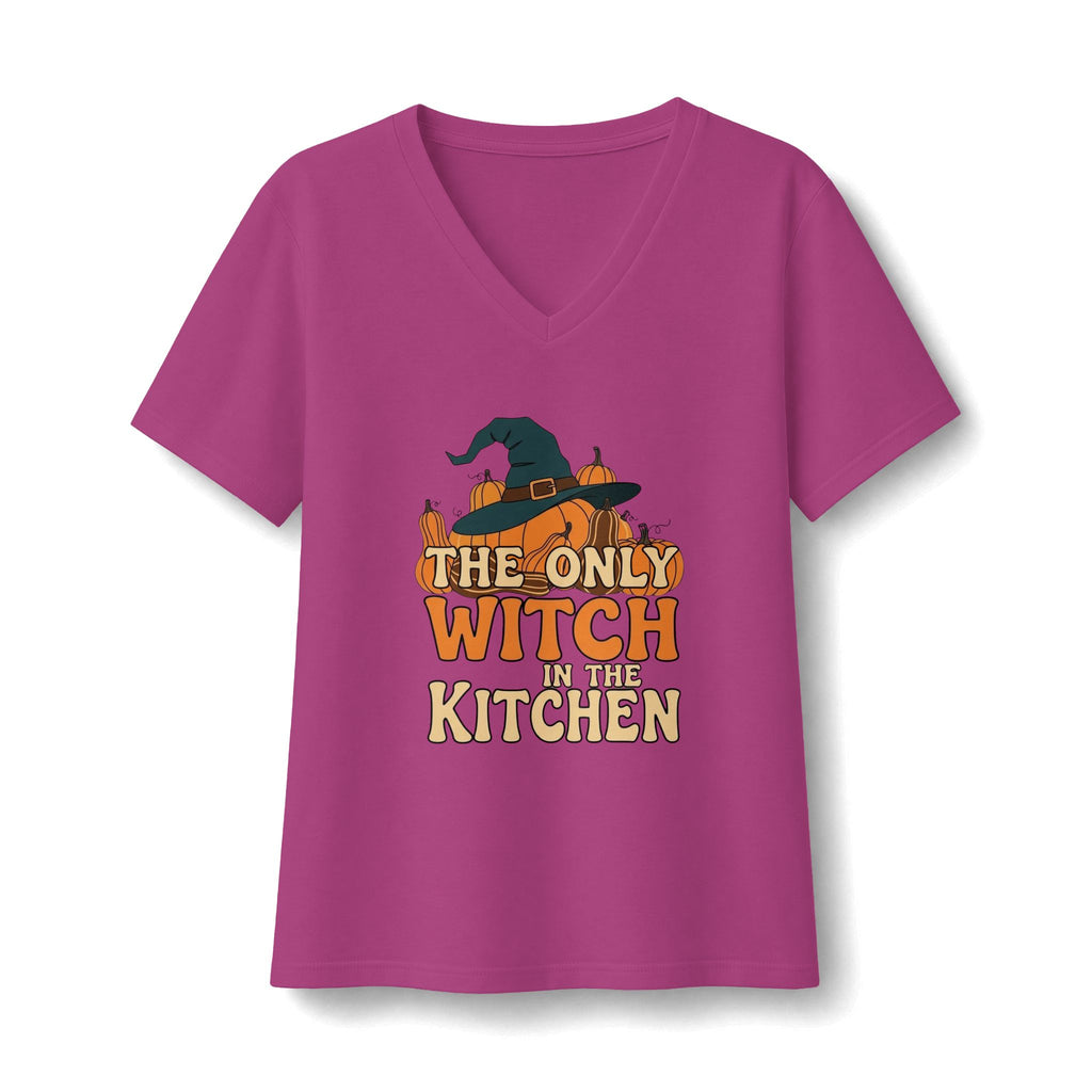 The Only Witch In The Kitchen V-Neck T-Shirt