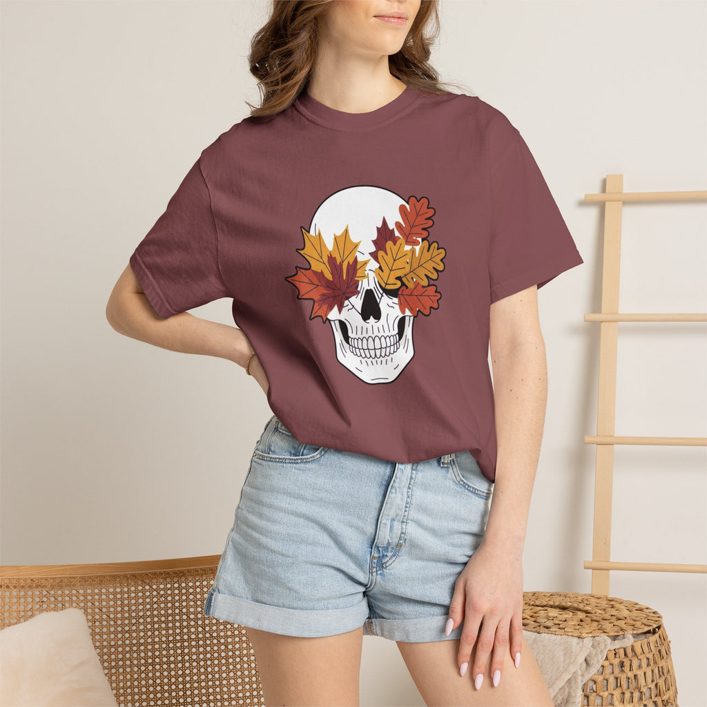 Fall Leaf Skull T-Shirt