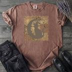 Tattered Patchwork Cat Silhouette T-Shirt