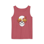 Fall Leaf Skull Tank Top