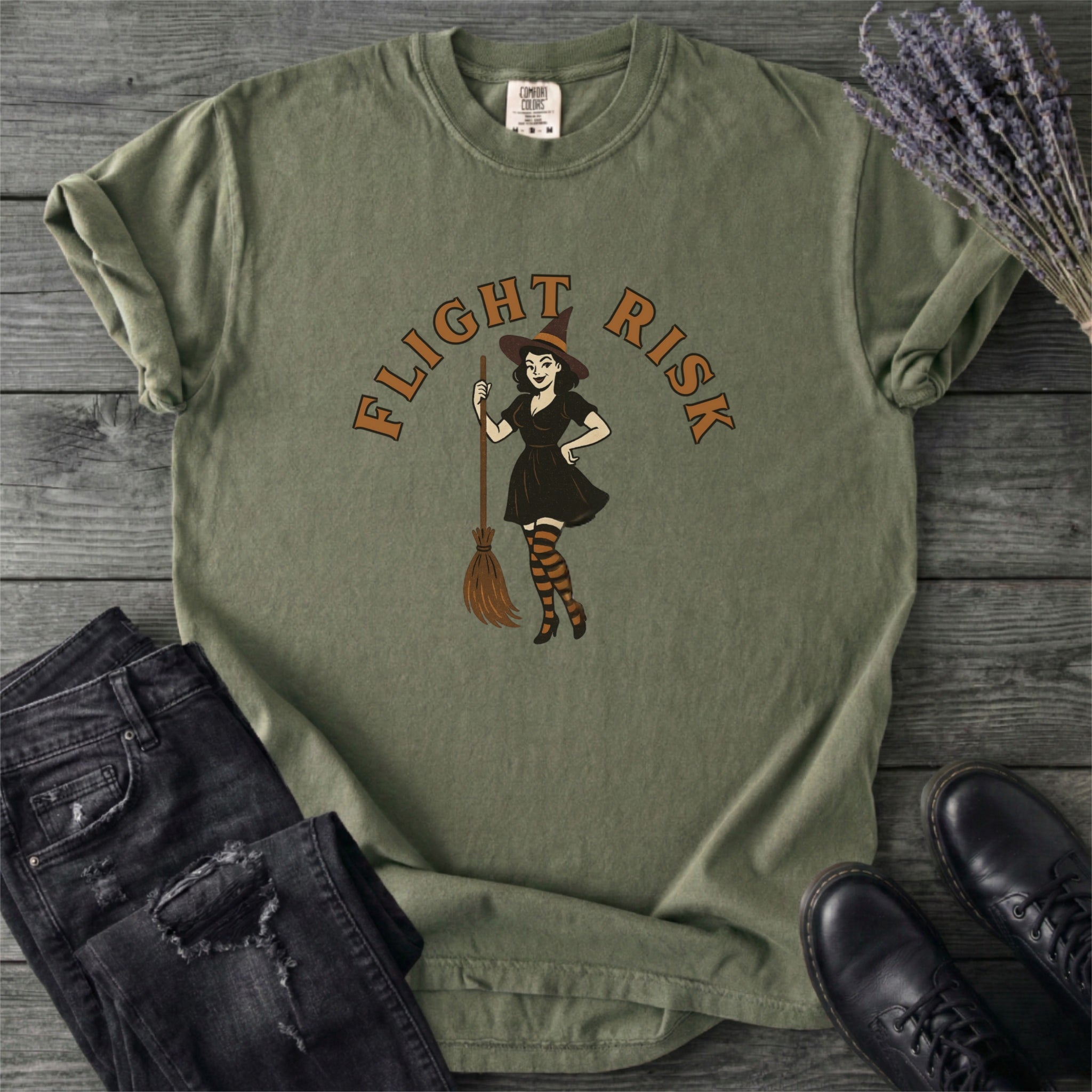 Flight Risk Witch T-Shirt