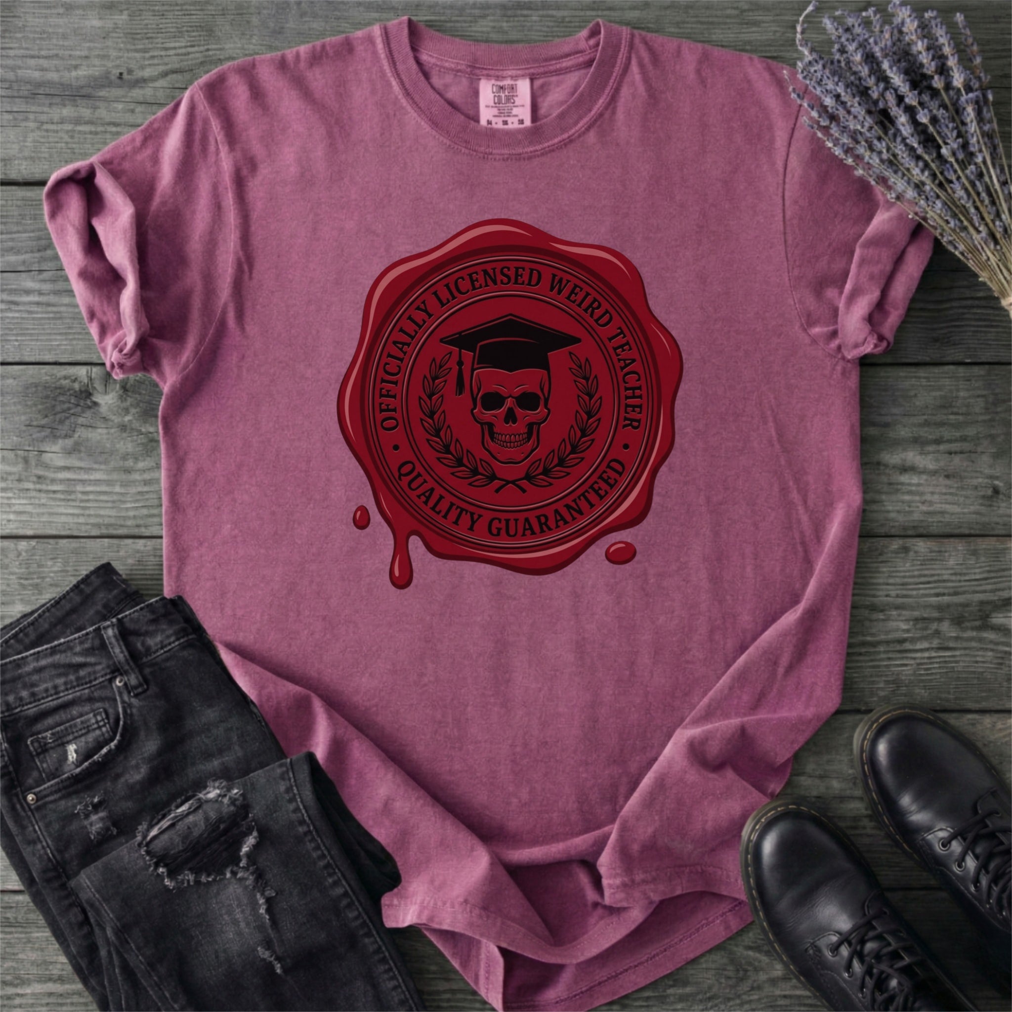 Weird Teacher Wax Seal T-Shirt