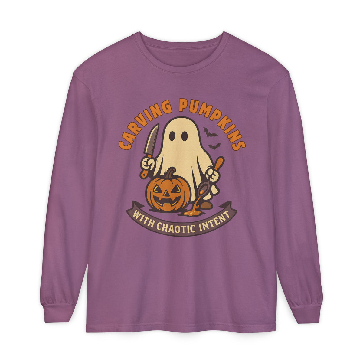 Carving Pumpkins Chaotic Long Sleeve T-Shirt