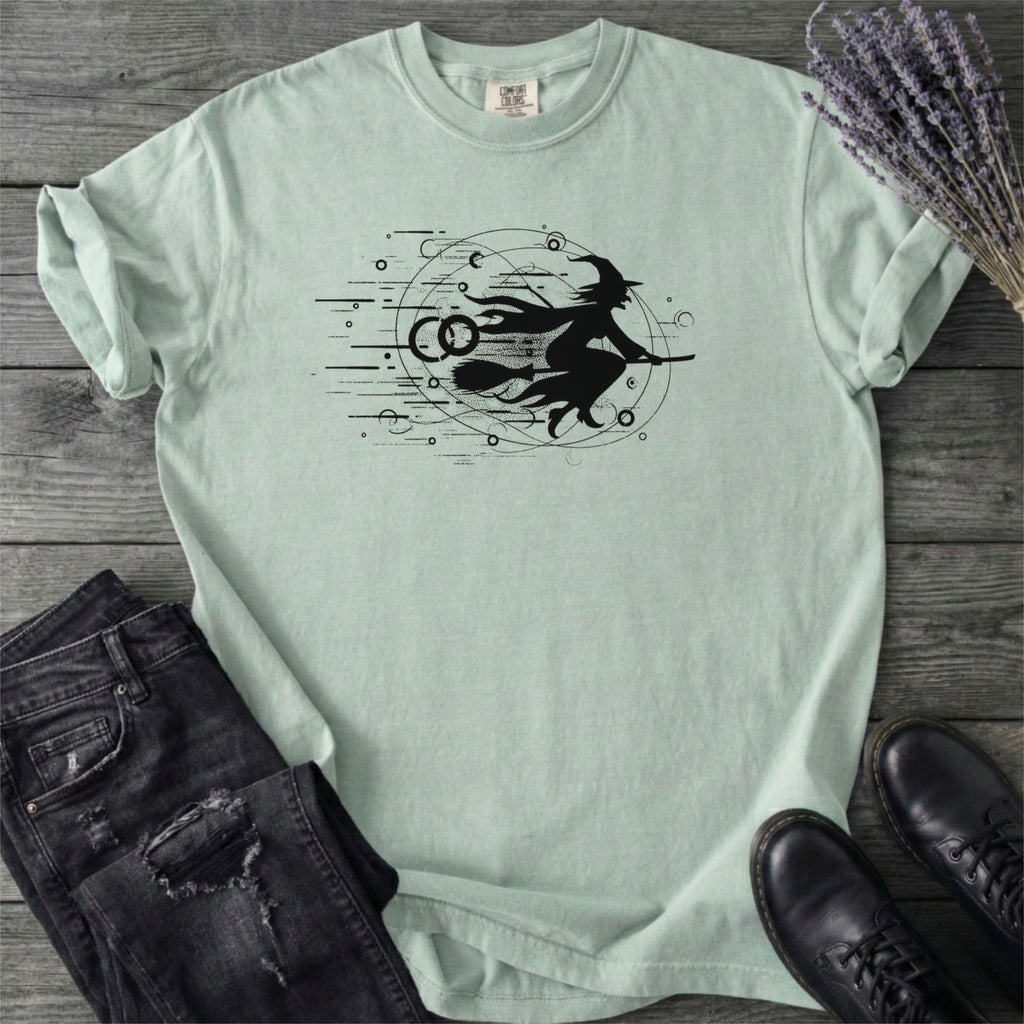 Flying Witch Grunge T-Shirt
