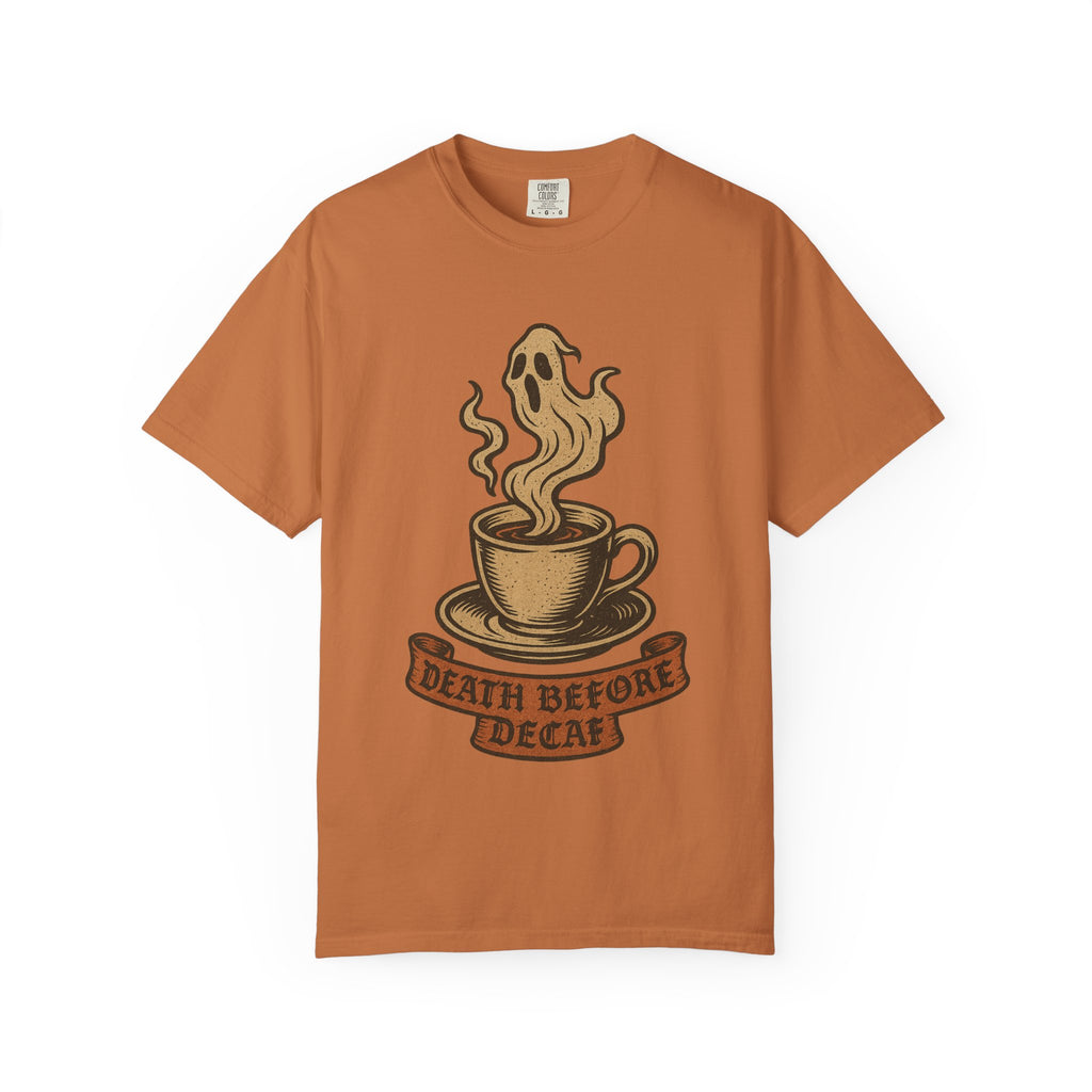 Death Before Decaf Ghost T-Shirt