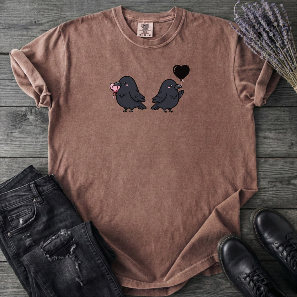 Cute Crow Valentine T-Shirt