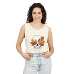 Fall Leaf Skull Tank Top