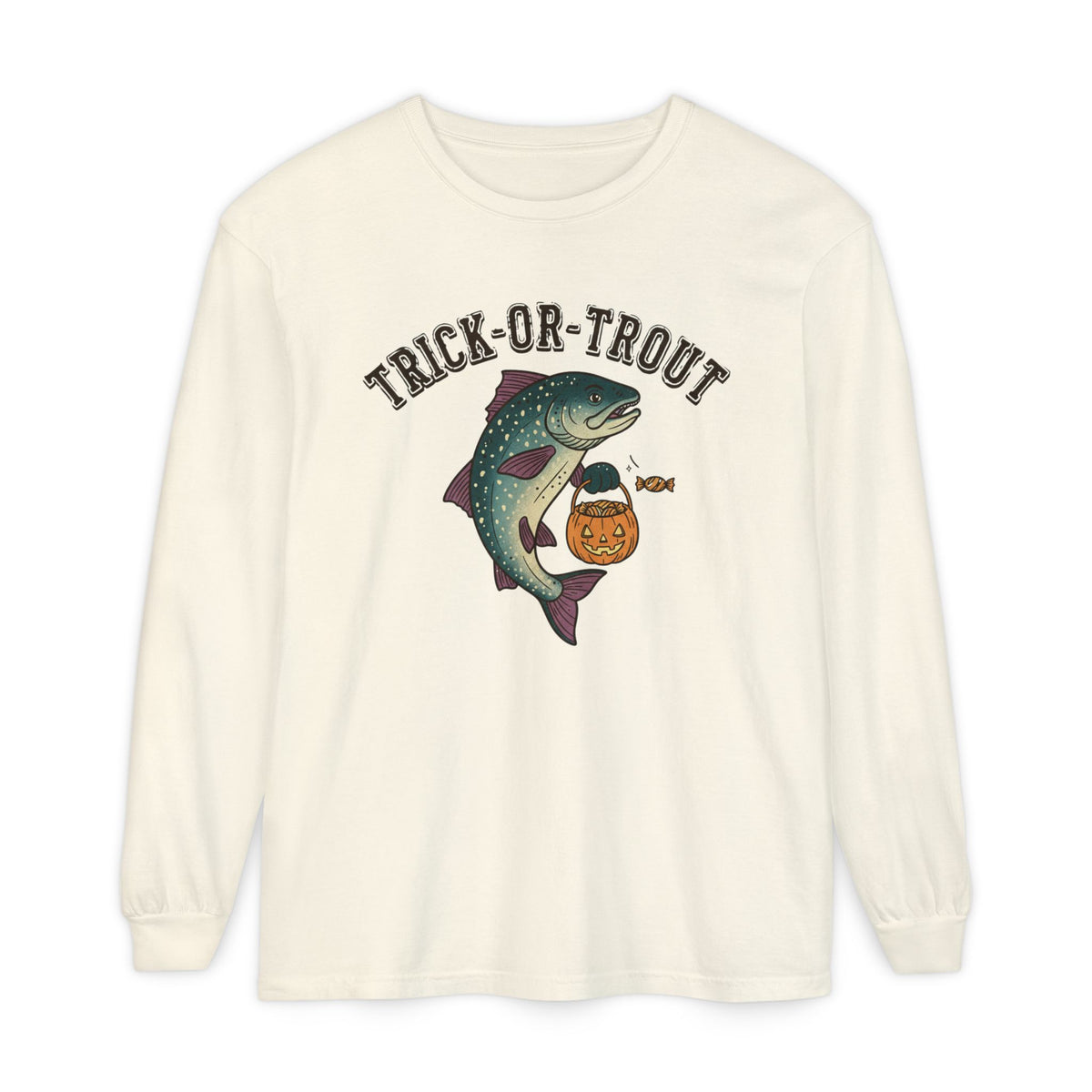 Trick Or Trout Long Sleeve T-Shirt