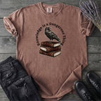 Knowledge Is A Dangerous Thing Raven And Books T-Shirt