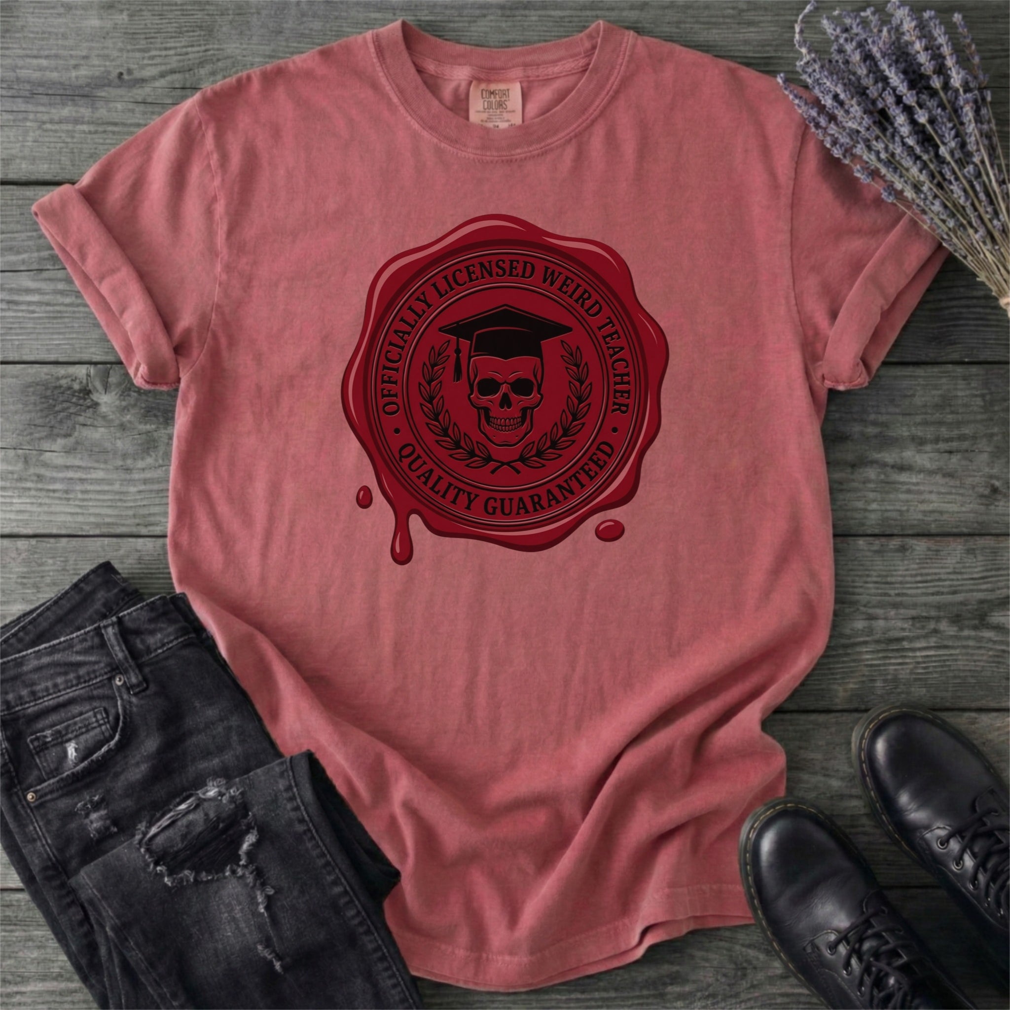 Weird Teacher Wax Seal T-Shirt