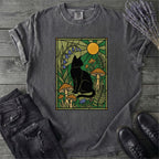 Stained Glass Garden Cat T-Shirt
