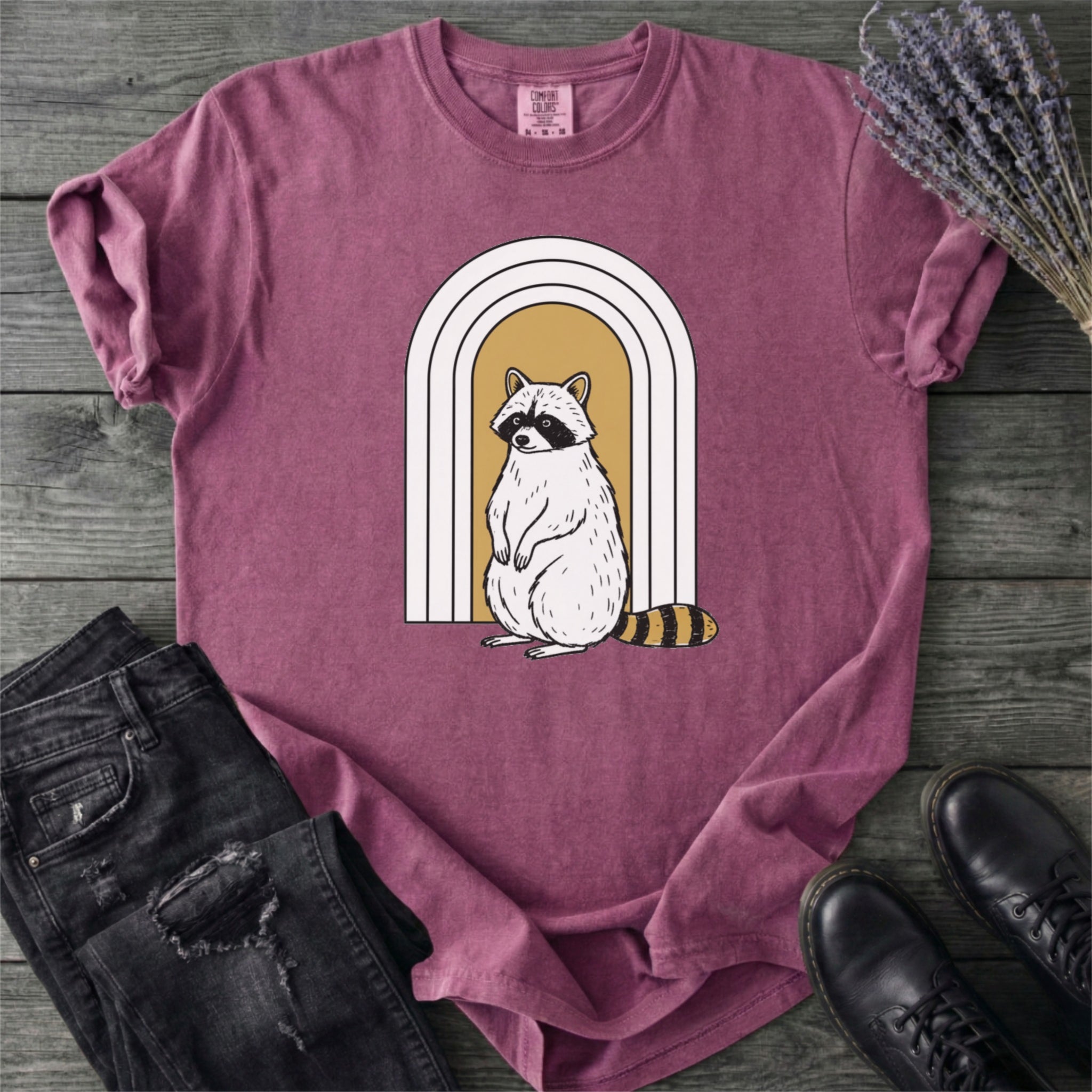 Raccoon Rainbow T-Shirt